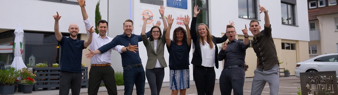 Team Wieland posiert