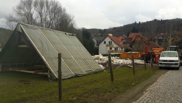 Baugrundstück Baustelle